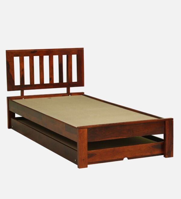 Single Bed With Trundle Sheesham Wood