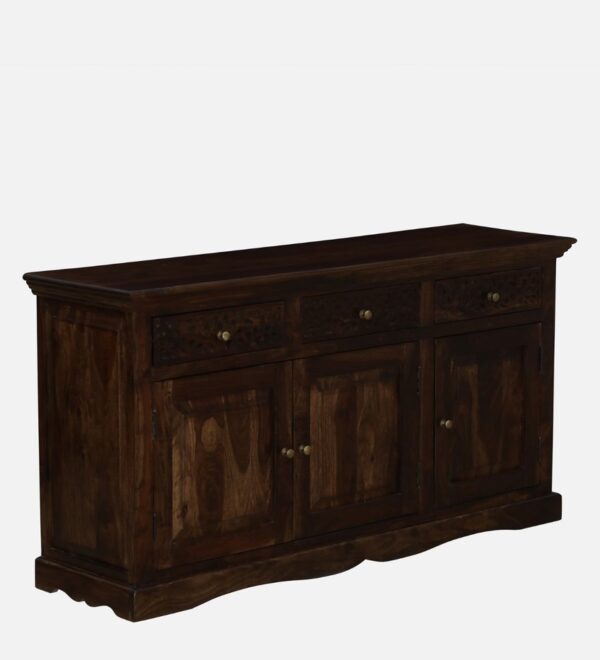 Black Solid Wood Sideboard